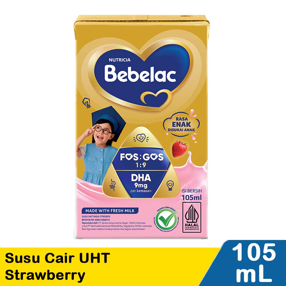 Bebelac 1 Susu Cair UHT Strawberry 105mL
