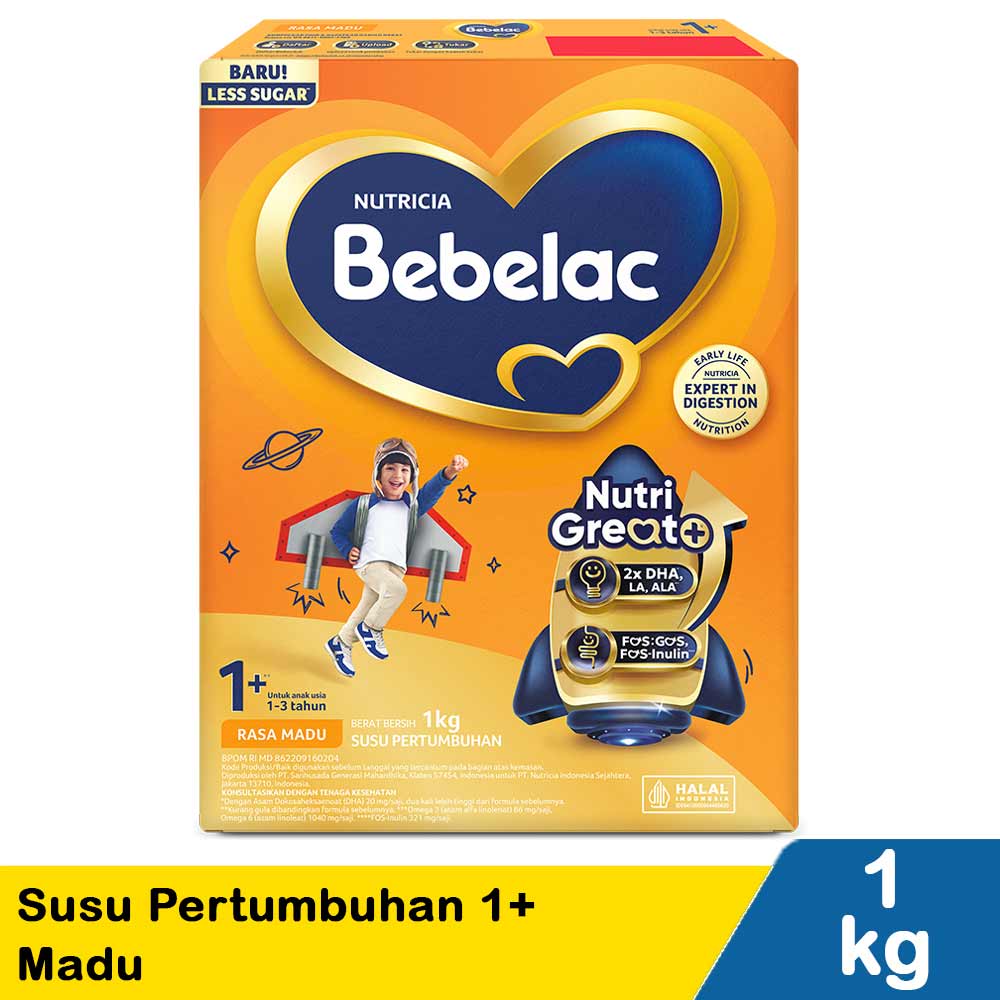 Bebelac 3 / 1+ Susu Pertumbuhan Madu 1Kg