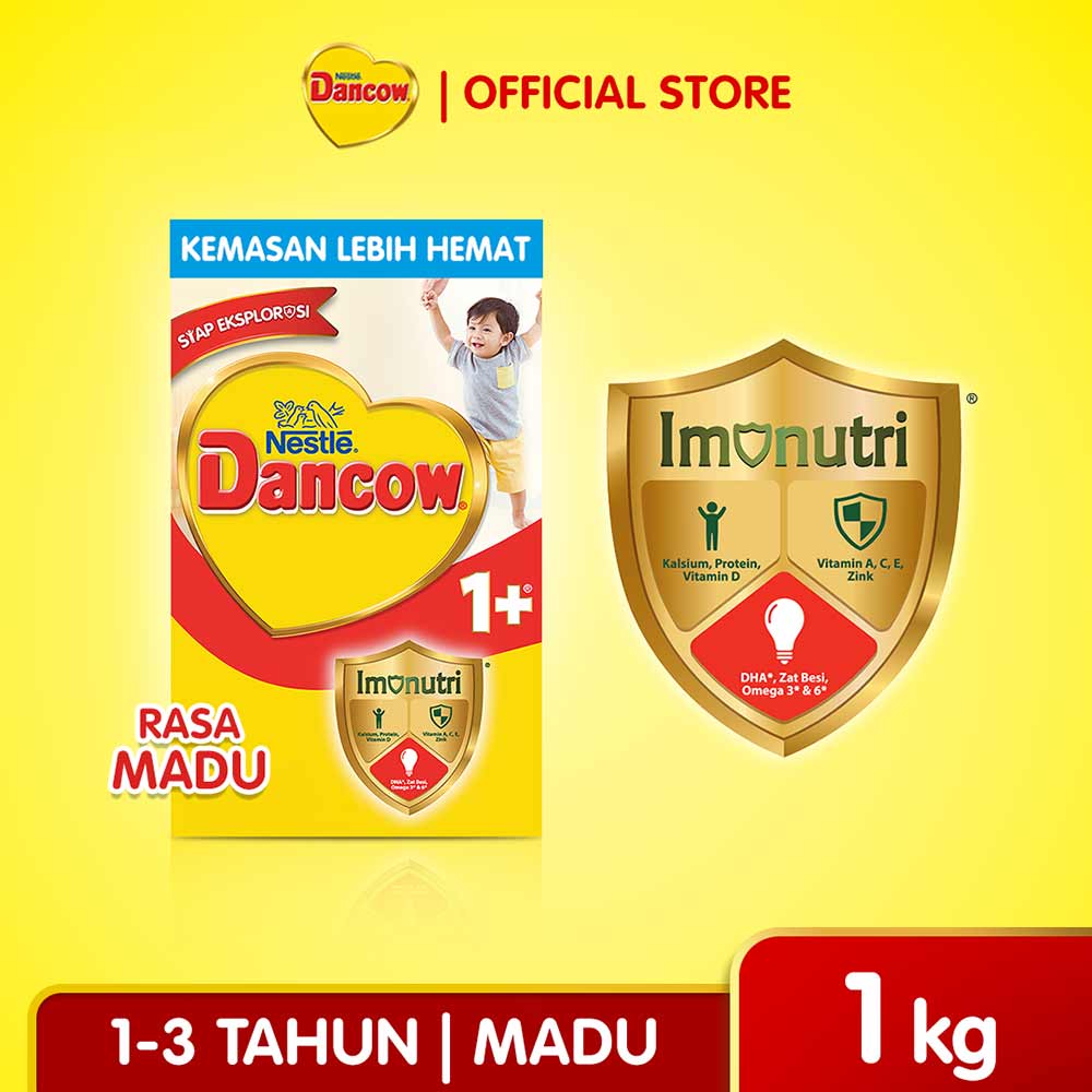 Dancow 1+ Susu Bubuk Nutritods Madu 1Kg
