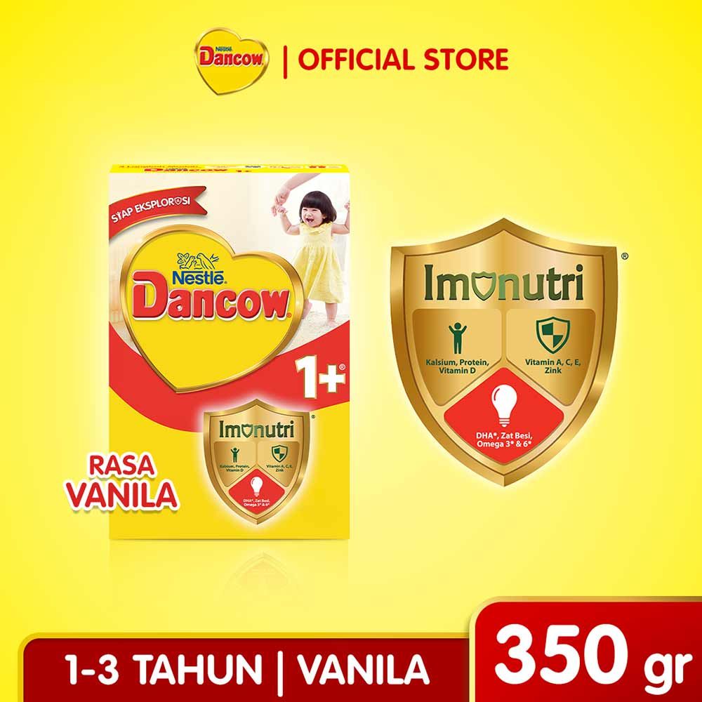Dancow 1+ Susu Bubuk Protectus Probio Vanila 350G
