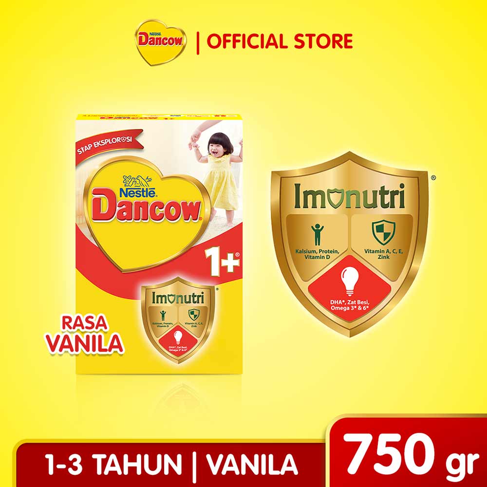 Dancow 1+ Susu Bubuk Protectus Probio Vanila 750G