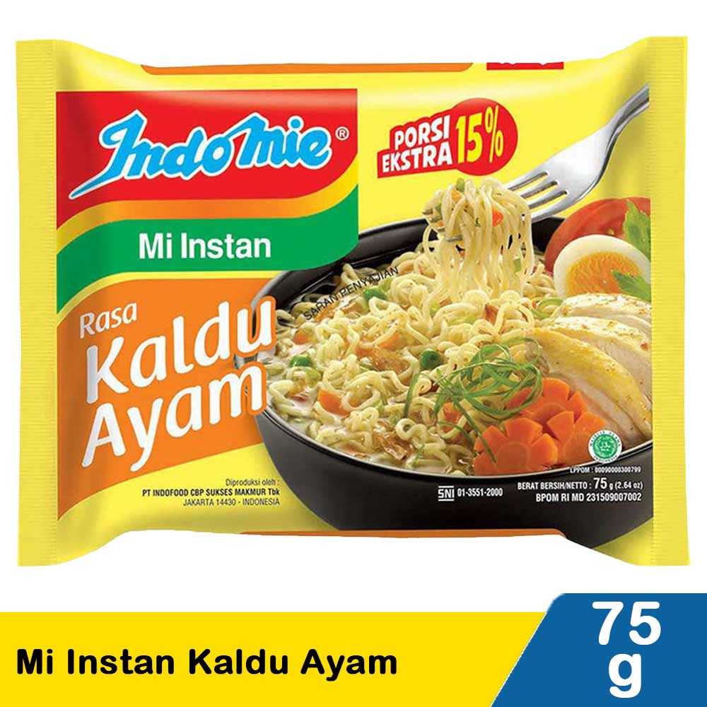 Indomie Mi Instan Kaldu Ayam 65G