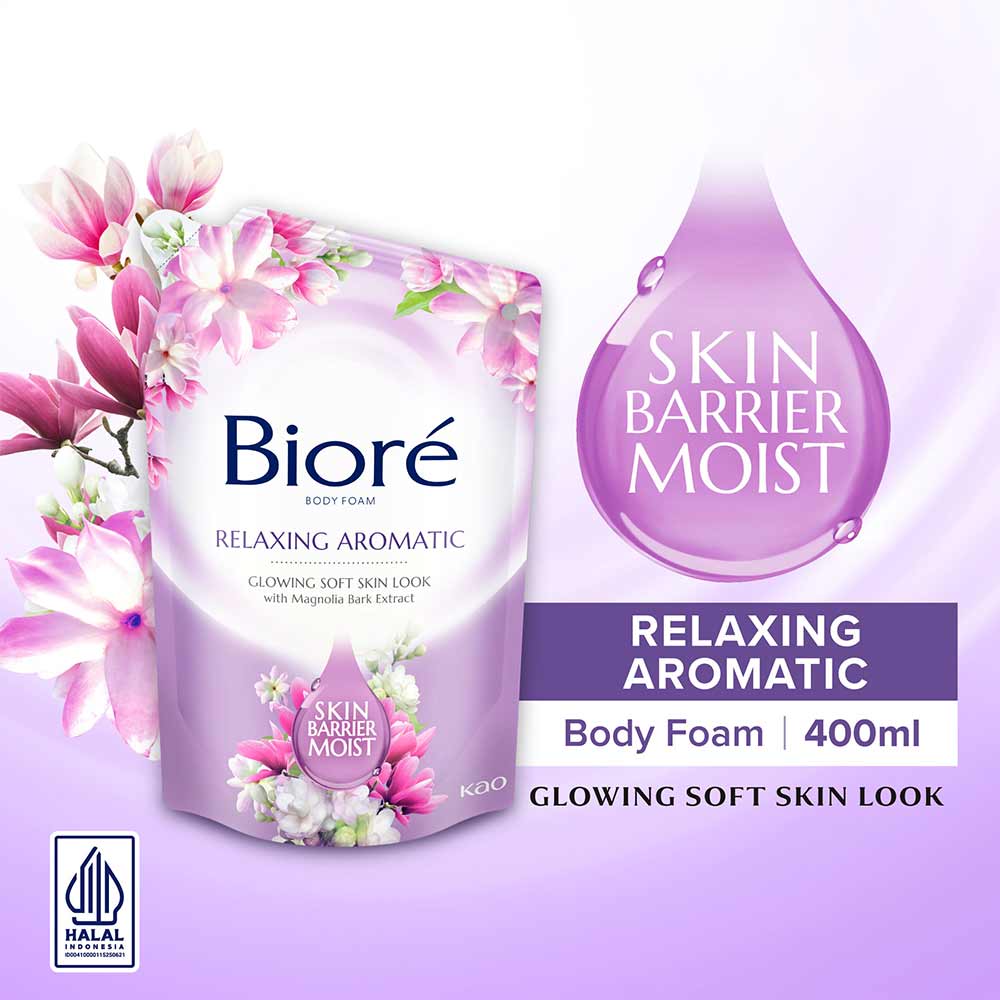 Kao Biore Body Foam Relaxing Aromatic Jasmine 400mL