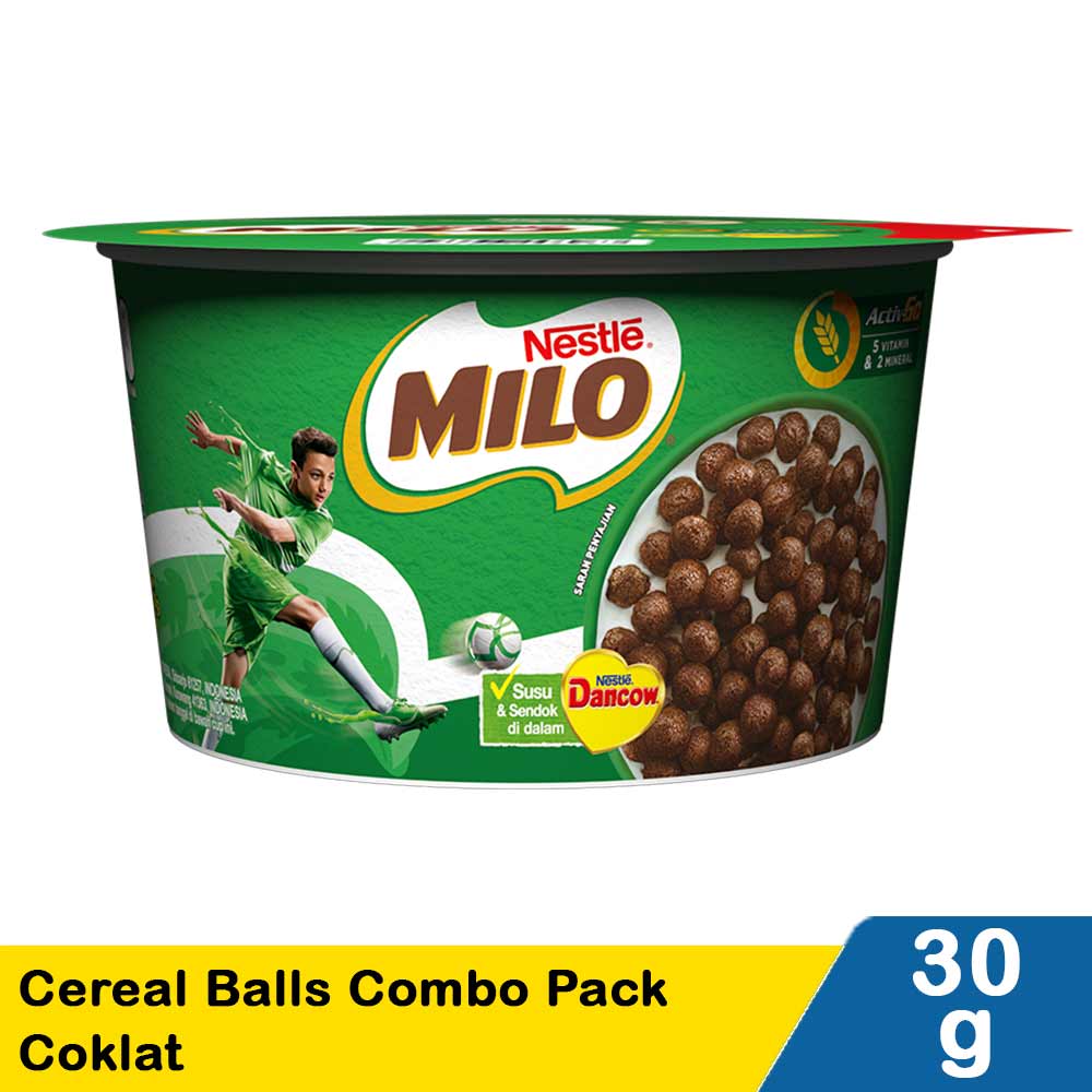 Milo Cereal Balls Combo Pack Coklat 30G