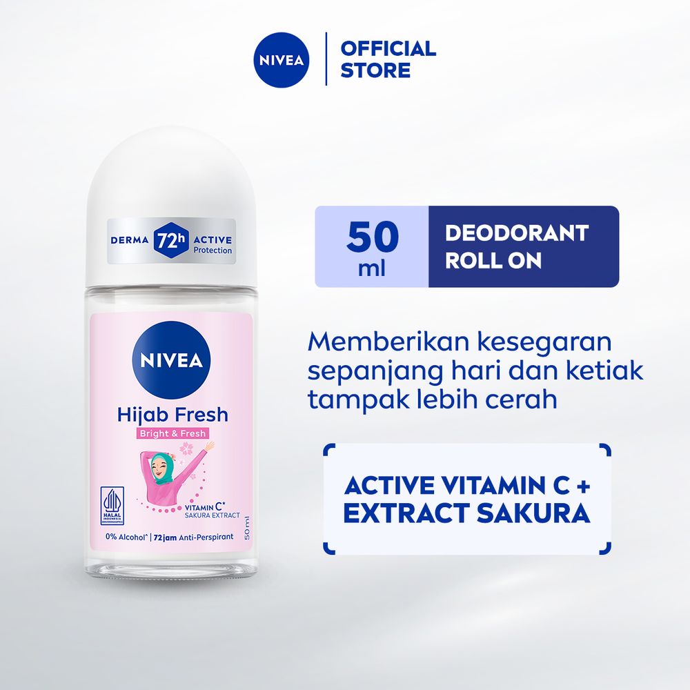 Nivea Deo Roll On Whitening Hijab Fresh 50Ml