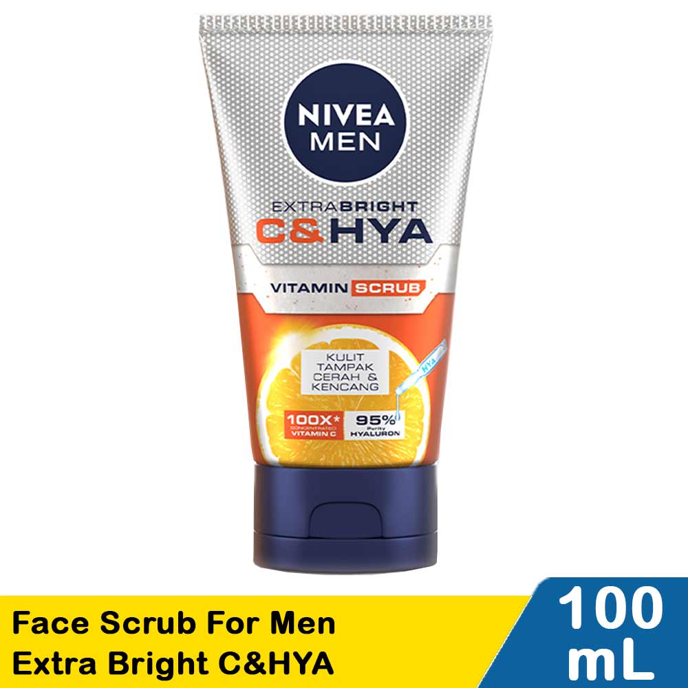 Nivea Face Scrub For Men Extra Bright C&HYA 100mL