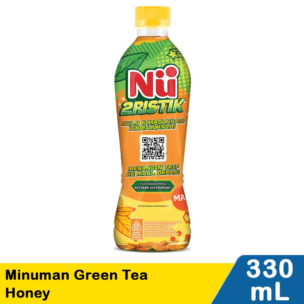 Nu Minuman Green Tea Honey 330Ml