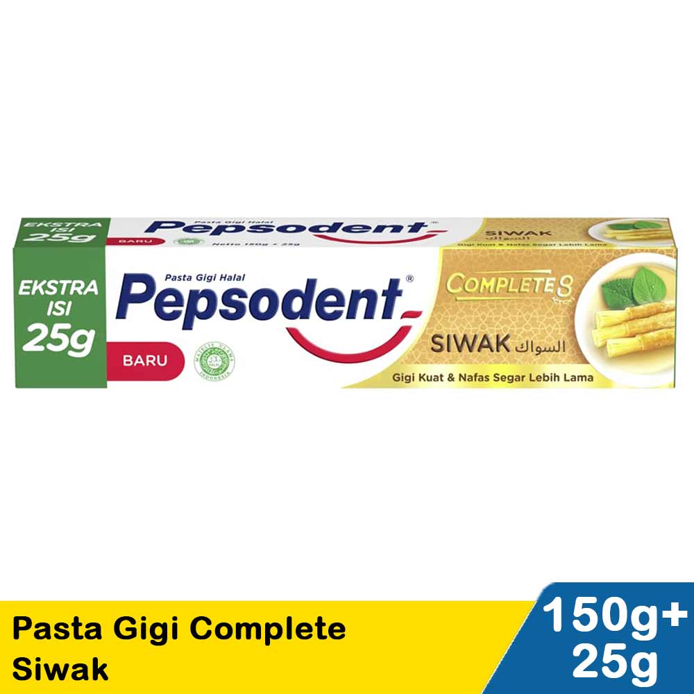 Pepsodent Pasta Gigi Complete Siwak 150+25G