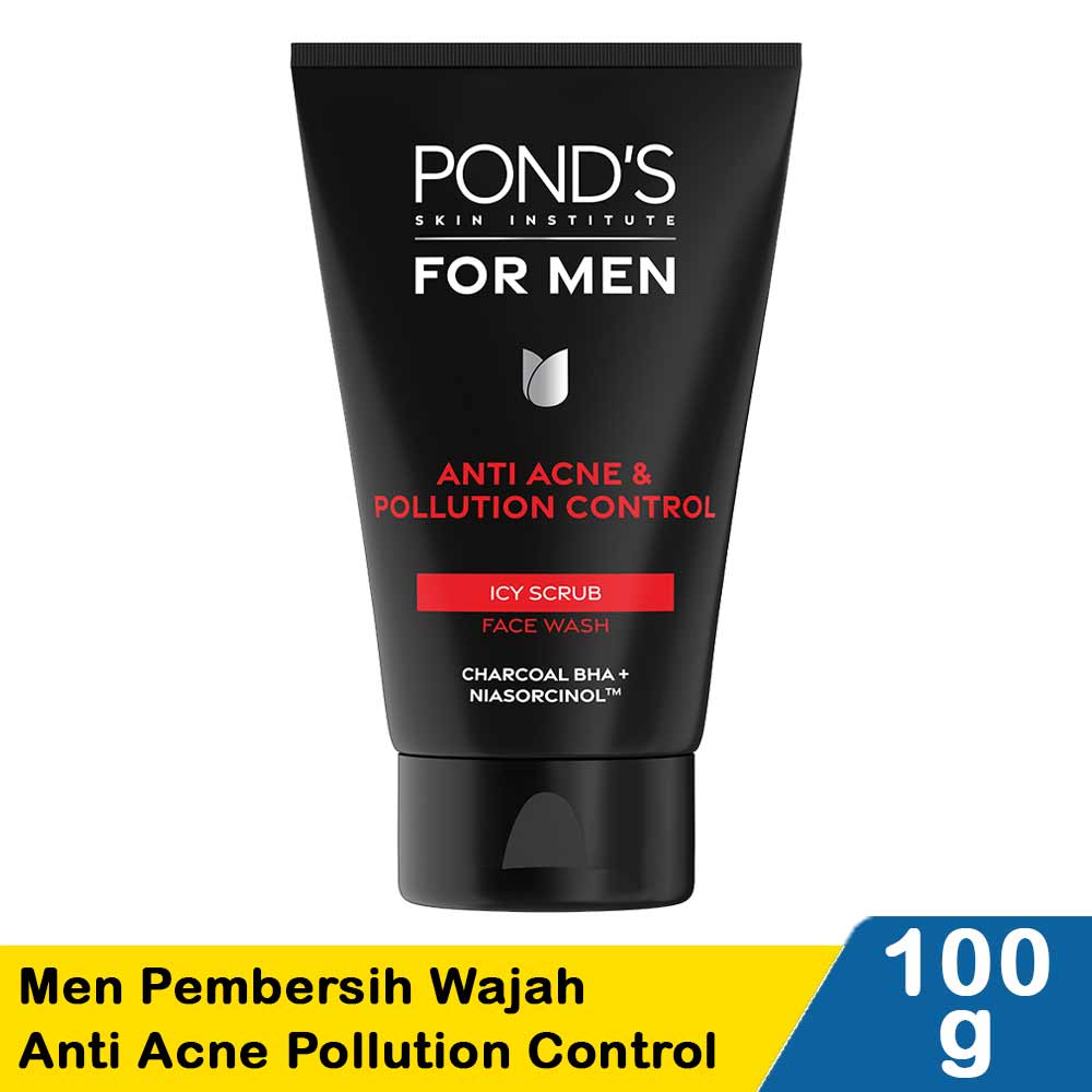 Ponds Men Pembersih Wajah Anti Acne Pollution Control 100G