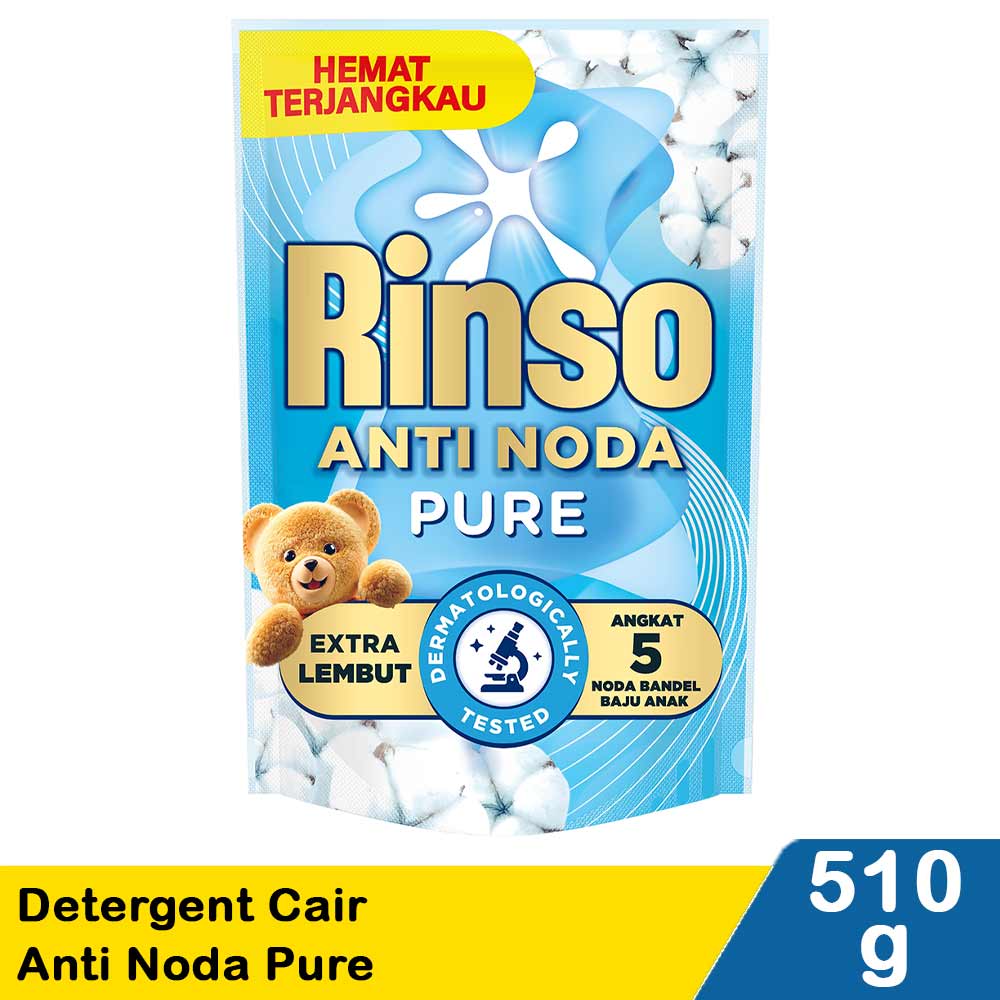 Rinso Detergent Cair Anti Noda Pure 510G