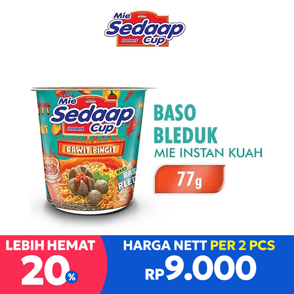 Sedaap Mie Mie Instant Baso Bleduk 77G
