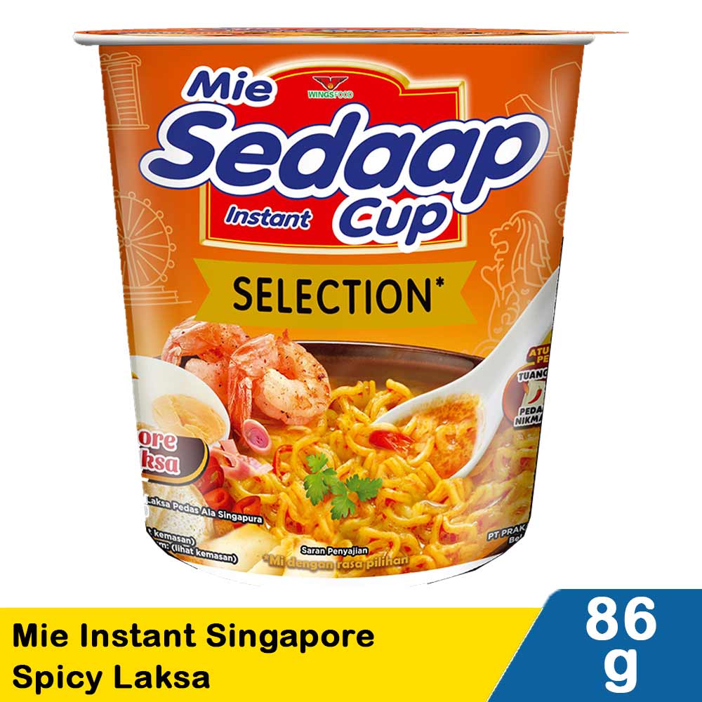 Sedaap Mie Mie Instant Singapore Spicy Laksa 86G