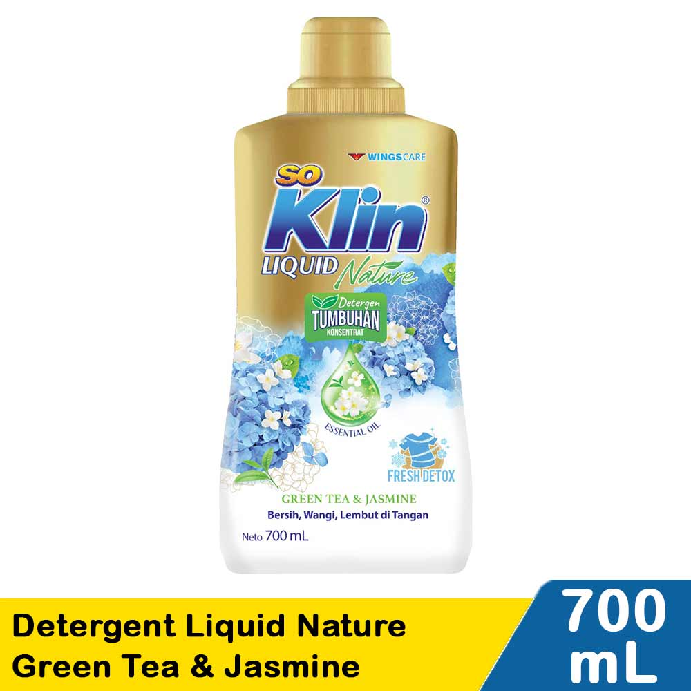 So Klin Detergent Liquid Nature Green Tea & Jasmine 700mL