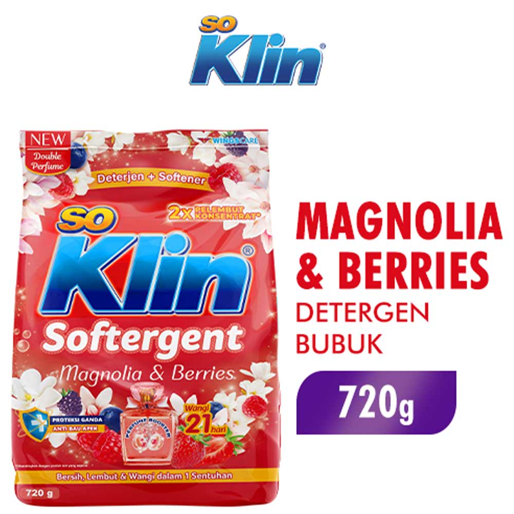 So Klin Softergent Powder Magnolia & Berries 720g