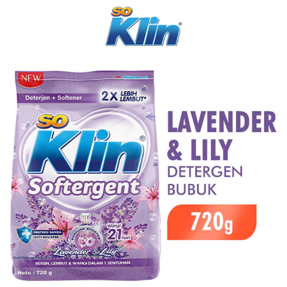 So Klin Softergent Powder Purple Lavender & Lily 720g