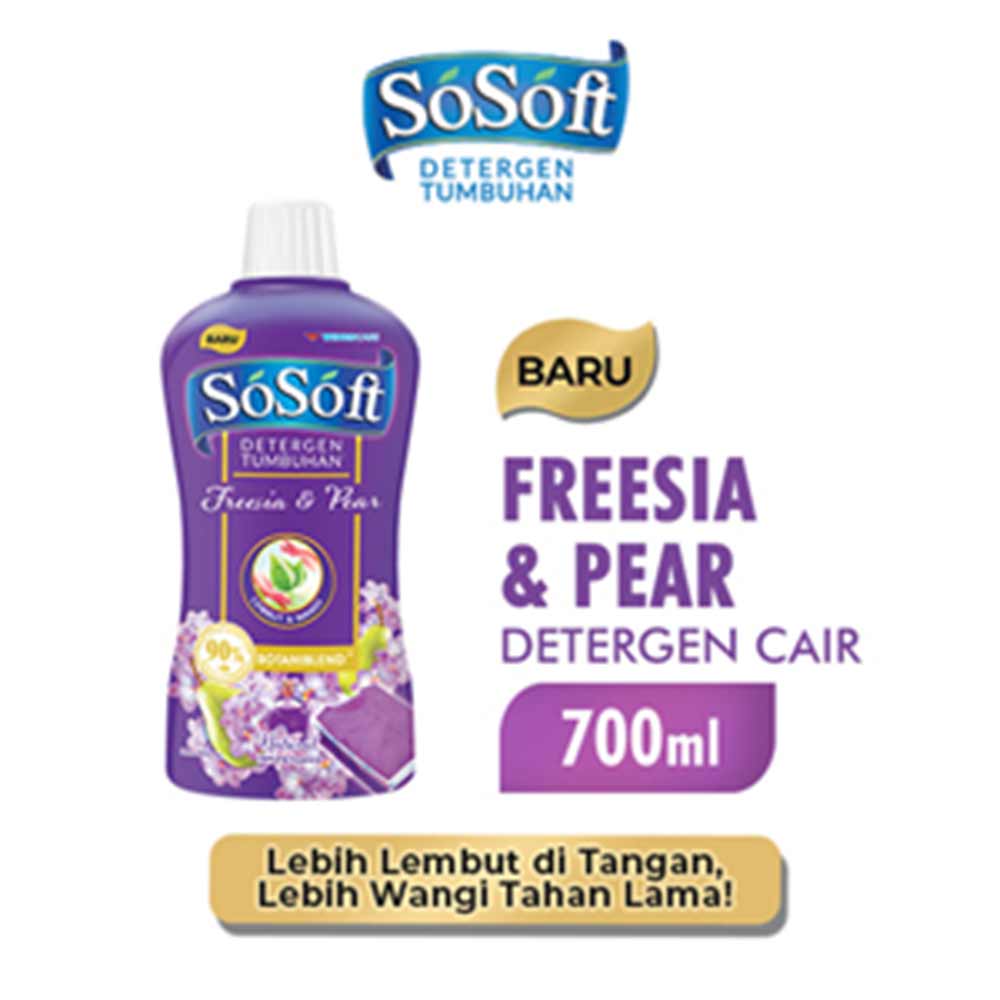 So Soft Deterjen Cair Floral Berries/Freesia & Pear 700mL